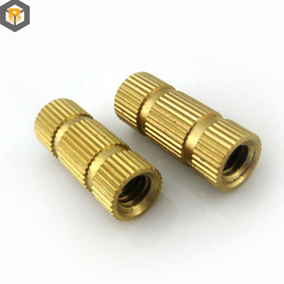 合金 螺紋 挿入ナッツ 青銅 CNC ターニング パーツ マイクロ加工 0.002-0.01mm 部品