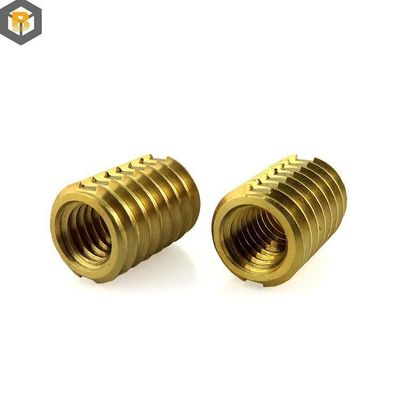 合金 螺紋 挿入ナッツ 青銅 CNC ターニング パーツ マイクロ加工 0.002-0.01mm 部品