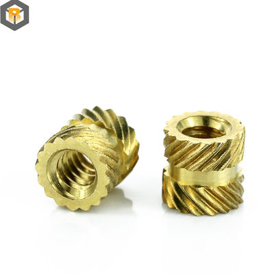 合金 螺紋 挿入ナッツ 青銅 CNC ターニング パーツ マイクロ加工 0.002-0.01mm 部品