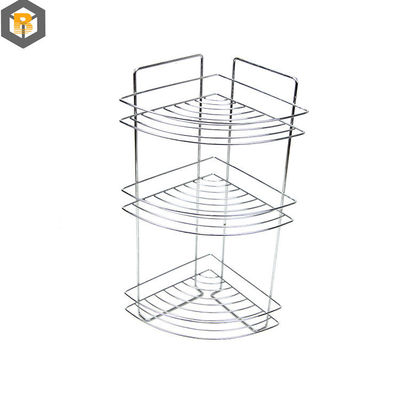カスタム 2D/3D 図解 浴室用具 3階 シャワー 収納ラック コーナー スタンド タオル キャディ